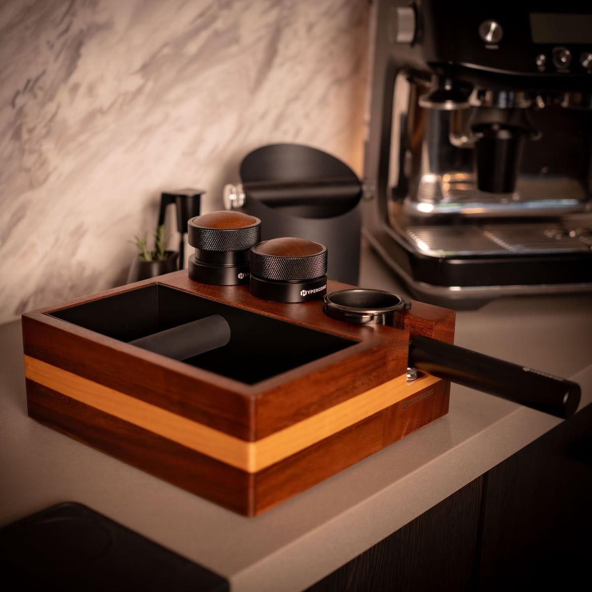 Hypergrind Walnut & Black Barista Kit (Breville 54mm)
