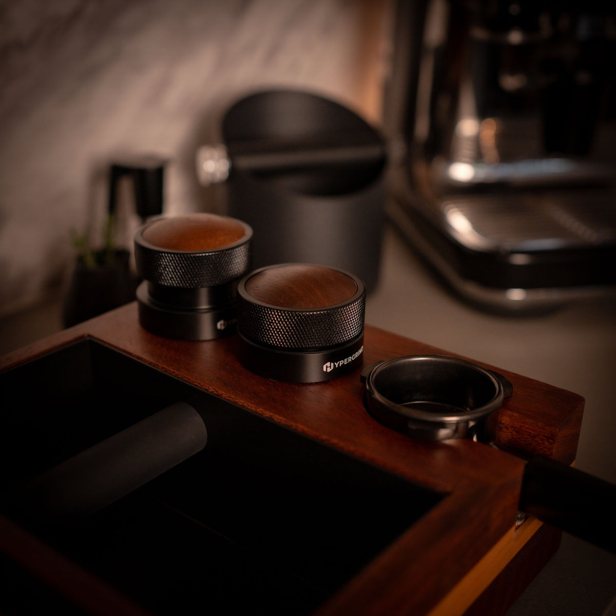 Hypergrind Walnut & Black Barista Kit (Breville 54mm)