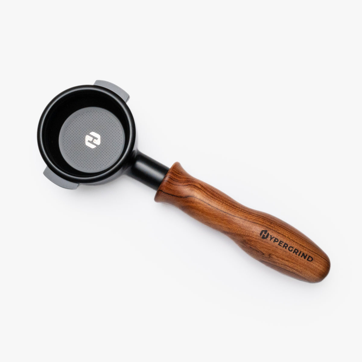 E61 58mm Bottomless Portafilter (Black/Rosewood)